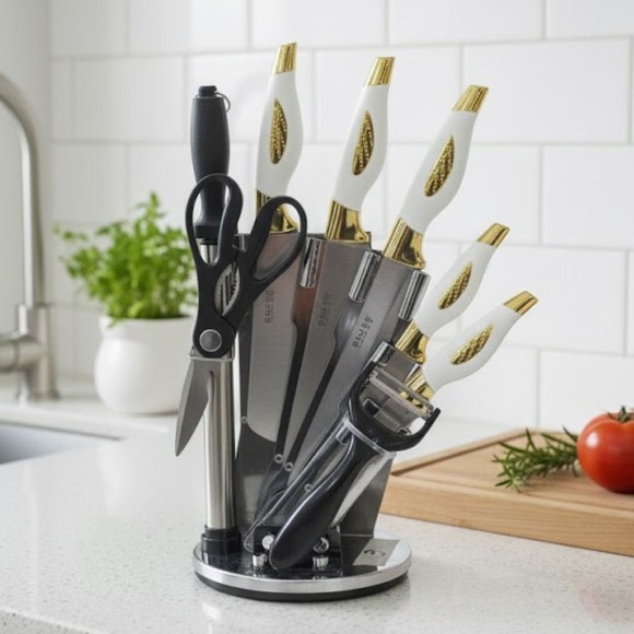 Bali Stainless Steel Kitchen Knife 9Pcs