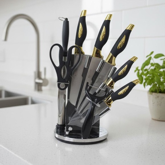 Bali Stainless Steel Kitchen Knife 9Pcs