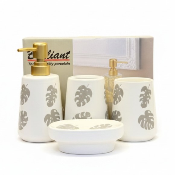 Brilliant Ceramic Bathroom Set 4Pcs