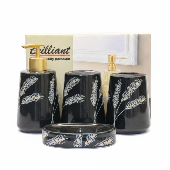 Brilliant Ceramic Bathroom Set 4Pcs