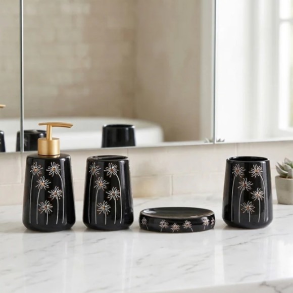 Brilliant Ceramic Bathroom Set 4Pcs