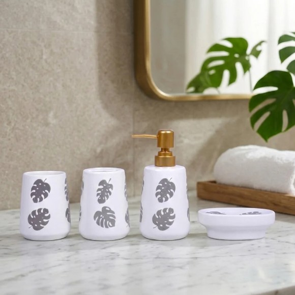 Brilliant Ceramic Bathroom Set 4Pcs