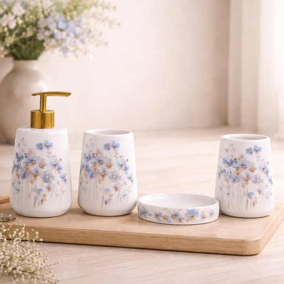 Brilliant Ceramic Bathroom Set 4Pcs