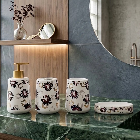 Brilliant Ceramic Bathroom Set 4Pcs