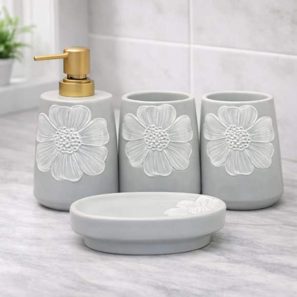 Brilliant Ceramic Bathroom Set 4Pcs