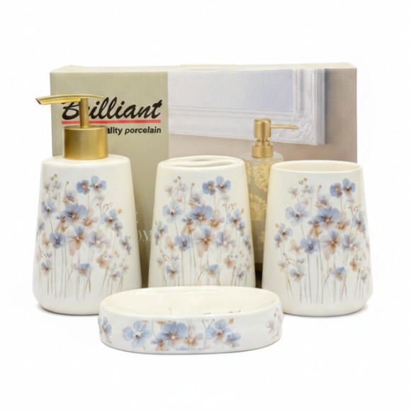 Brilliant Ceramic Bathroom Set 4Pcs