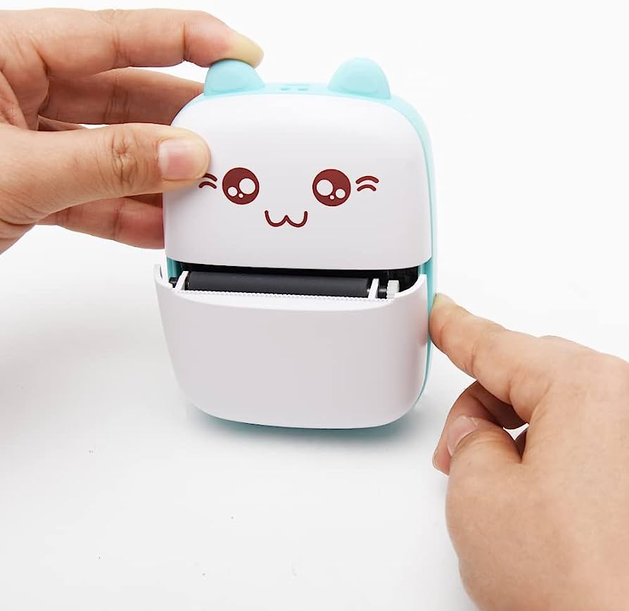 Rechargeable Thermal Mini Printer Cute Photo Label Students Wireless Bluetooth Pocket Pictures Printer