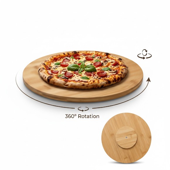 Cake Turn Table Bamboo