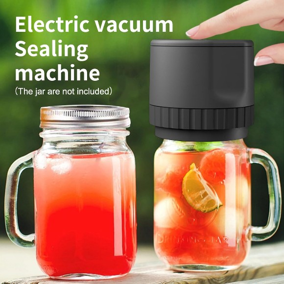 Electric Mason Jar Vacuum Sealer Kit Cordless Automatic Jar Sealer Kit for Food Storage