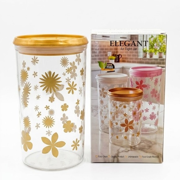 Elegant Airtight Plastic Jar 700,800,1000ml