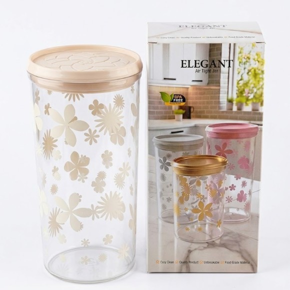 Elegant Airtight Plastic Jar 700,800,1000ml