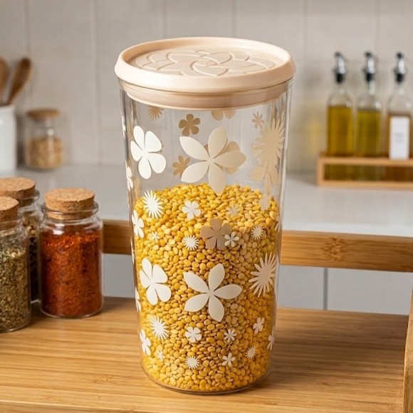Elegant Airtight Plastic Jar 700,800,1000ml