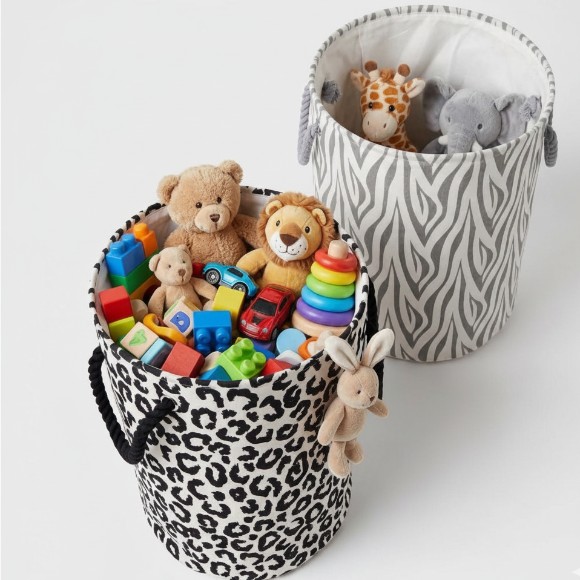 Folding Fabric Waterproof Laundry Basket Dirty Clothes Toy Storage Basket With Handle Good Quality