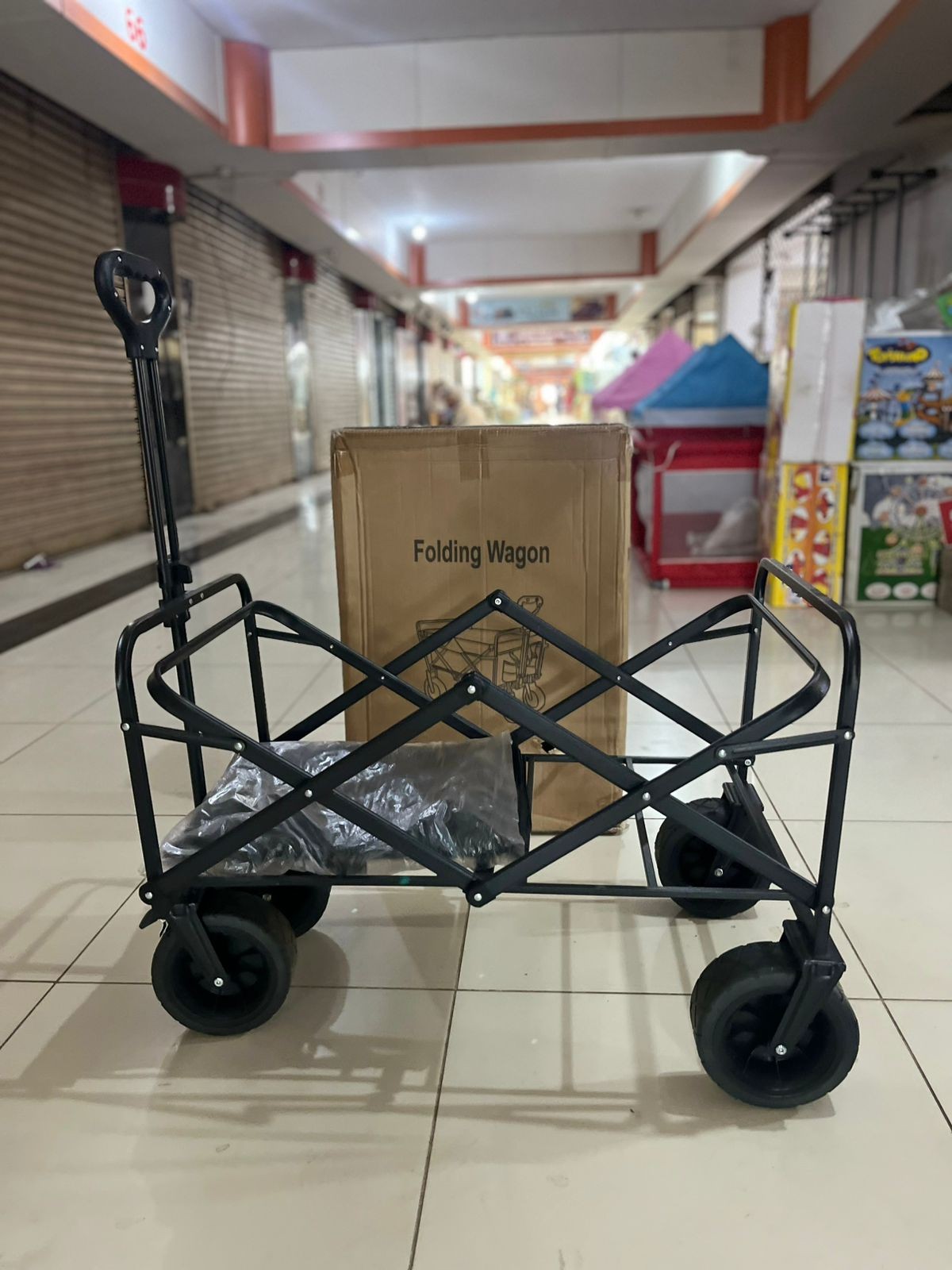 folding-wagon-cart-with-brakes-33.8-inch-extra-large