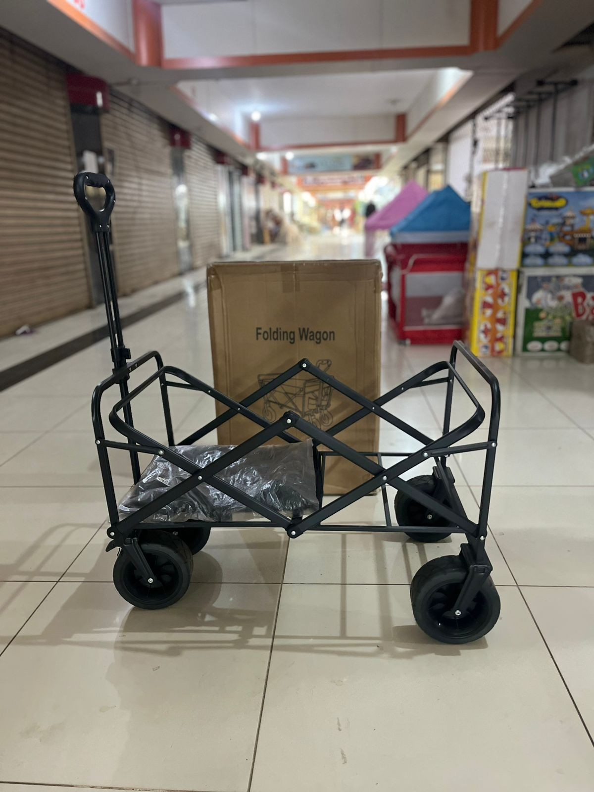 folding-wagon-cart-with-brakes-33.8-inch-extra-large