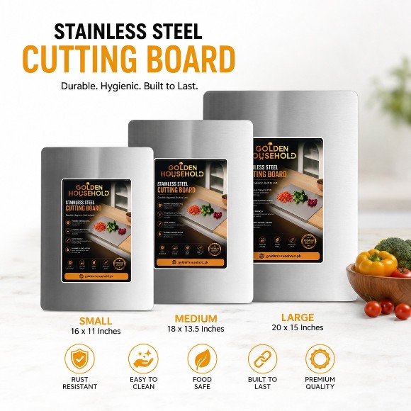 Golden Stainless Steel Cutting Board