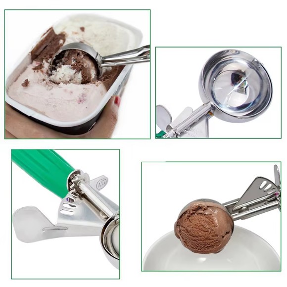 304 Stainless Steel Ice Cream Trigger Scoop