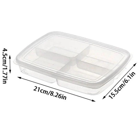 Kitchen Freshness Box with Compartment Organizers Refrigerator Freezer for Meat Onion Ginger Kitchen Tool