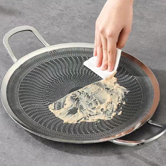 Laser Coated Honeycomb Stainless Steel Tawa Grill Plate (34cm) (38cm)