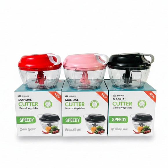 Mini Speedy Chopper Manual Food Processor Hand Chopper Easy Spin Cutter And Garlic Chopper