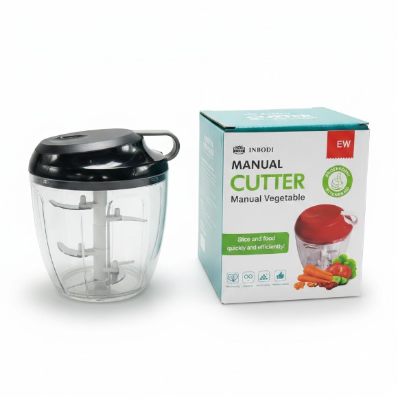 Mini Speedy Chopper Manual Food Processor Hand Chopper Easy Spin Cutter And Garlic Chopper