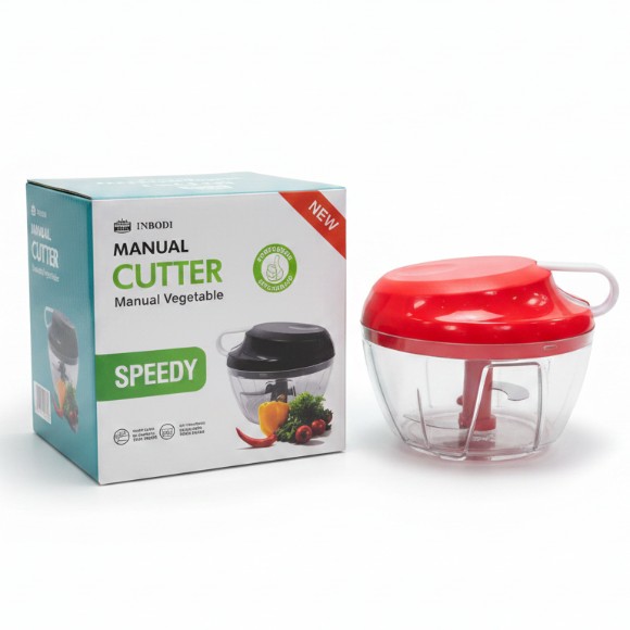 Mini Speedy Chopper Manual Food Processor Hand Chopper Easy Spin Cutter And Garlic Chopper