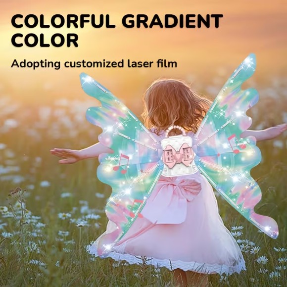 Multi-color Cute Kids Glowing Wings Light-Up Wing Dress-Up Suitable as Childrens Party