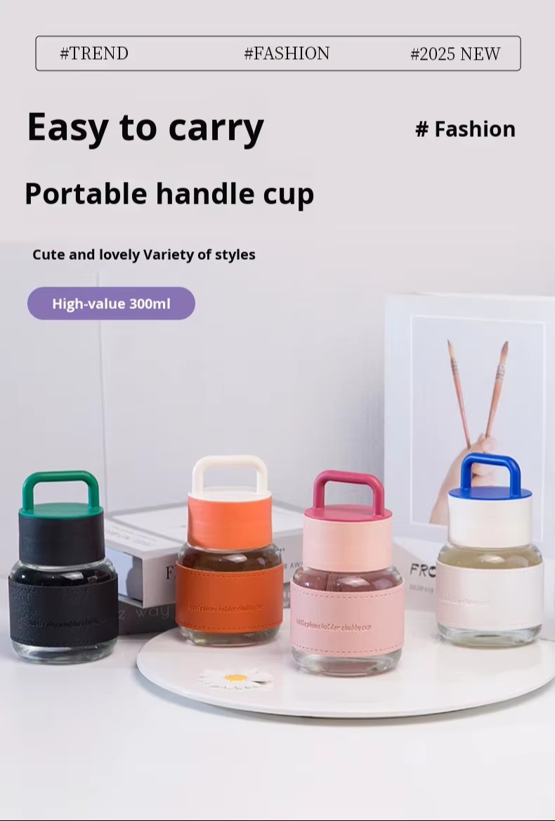new-300ml-cute-fat-cup-with-handle-glass-water-mini-milk-cups-bottle