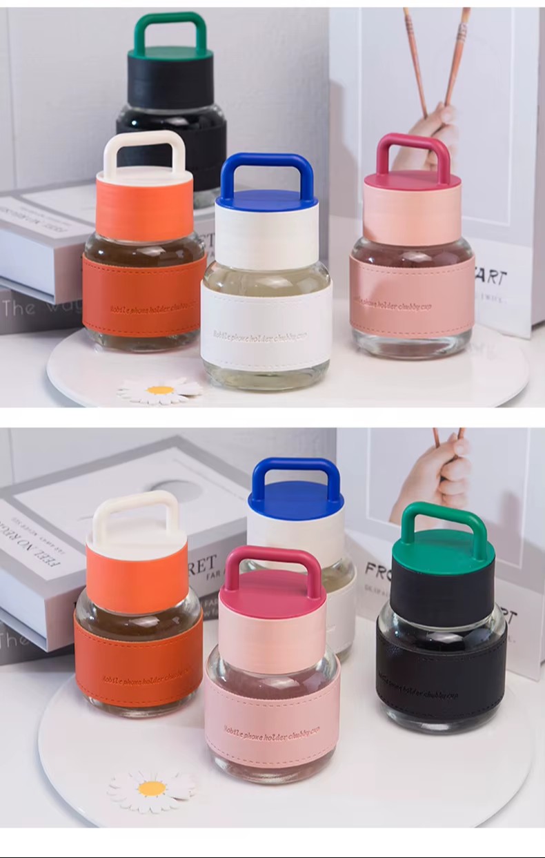 new-300ml-cute-fat-cup-with-handle-glass-water-mini-milk-cups-bottle