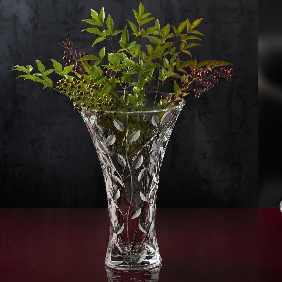 RCR Crystal Laurus Flower Vase 12 Inch - 259790