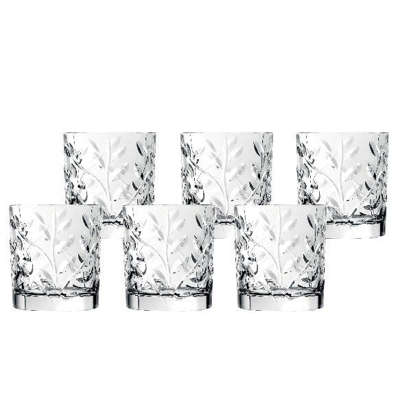 RCR Crystal Laurus Glass 300ml Set of 6 - 259240