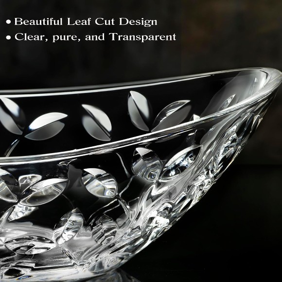 RCR Crystal Laurus Oval Center Piece 13.5 Inch - 255920