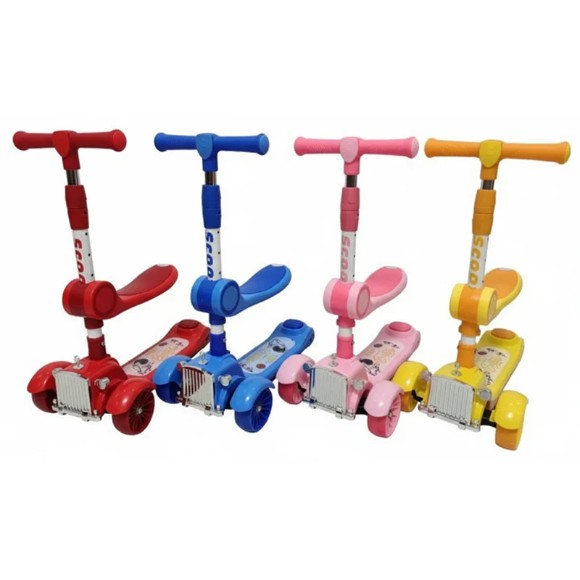 RETRO CAR STYLE 3-WHEEL SCOOTER