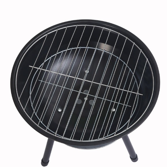 Round Charcoal Barbecue Grill Portable Small Outdoor Barbecue Grill - 36CM