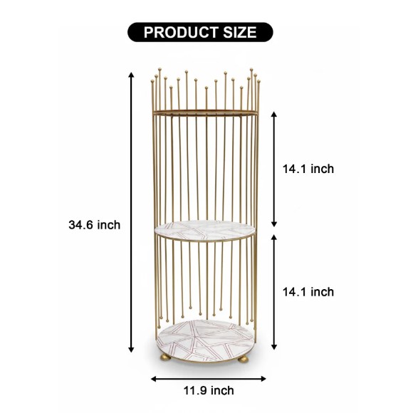 Royal Crown 3-Tier Display Tower