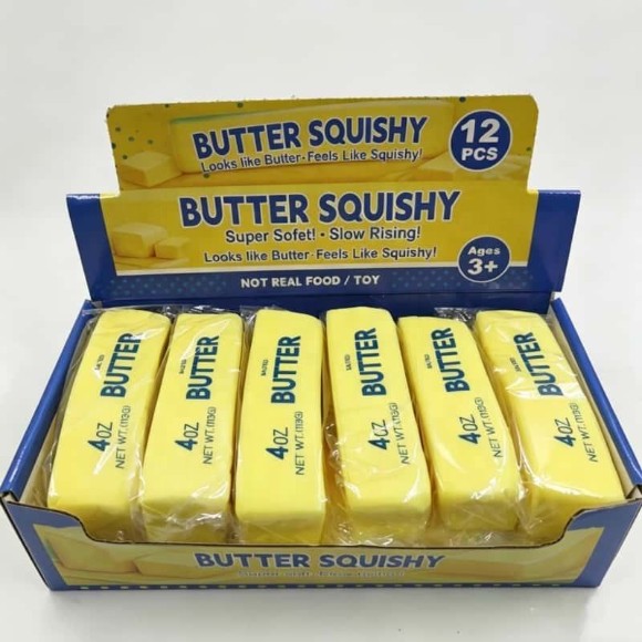 Squishy Realistic Butter Stick Soft Squeeze Unisex 14 Years & up Butter-Shaped 1Pcs
