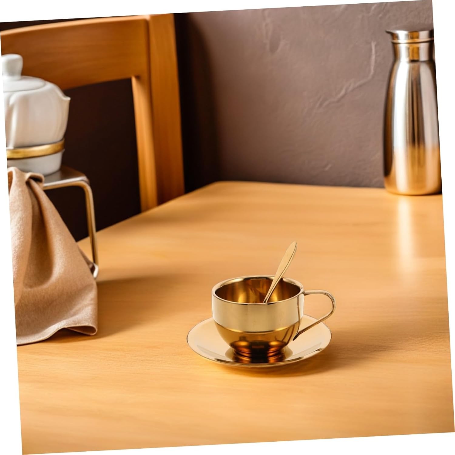 stainless-steel-double-wall-mug-espresso-cup-saucer-and-spoon-set