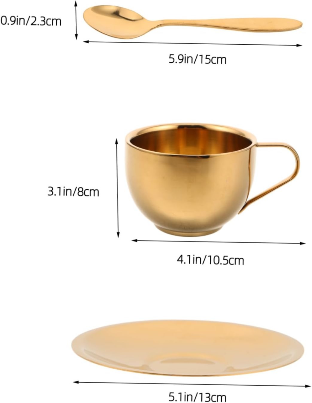 stainless-steel-double-wall-mug-espresso-cup-saucer-and-spoon-set