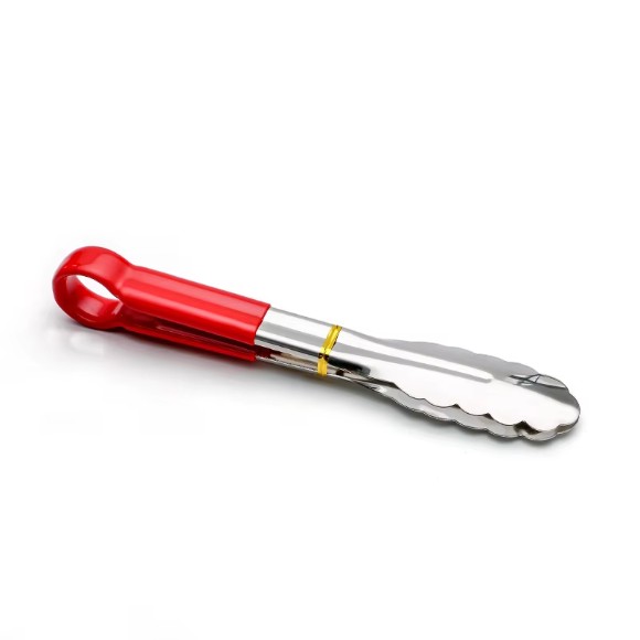 Stainless Steel Food Tongs Kitchen Tongs Bread Tongs BBQ Tongs Cooking Tools 9-Inch