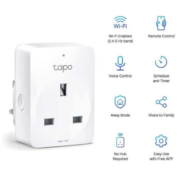 TP-Link Smart Wi-Fi Plug Tapo P110 Mini Smart Wi-Fi Switch-Energy Monitoring