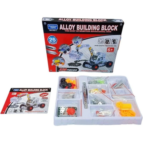 Wishkey Alloy Building Blocks Set With 25 Models Multicolor
