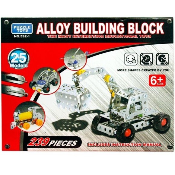 Wishkey Alloy Building Blocks Set With 25 Models Multicolor