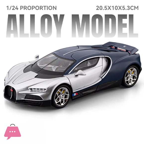 1:24 Bugatti Tourbillon Supercar Alloy Diecast Metal Model Car