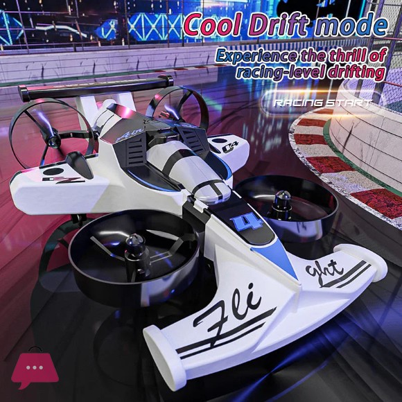 2-in-1 Flying RC Drone & Stunt Car for Kids | Remote Control Toy