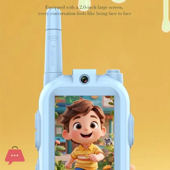 2Pcs Rechargeable Kids Video Walkie Talkie