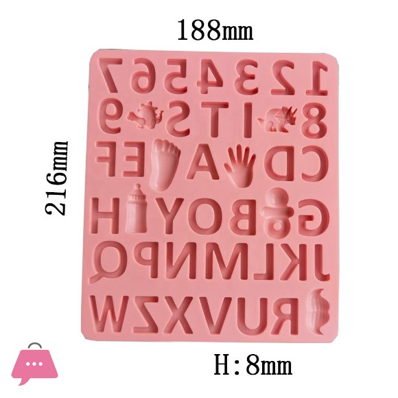 3D Boy Alphabet Silicone Mold Letters Chocolate Mold Cake Decorating Tools Tray Molds Jelly Cookies Baking Mould