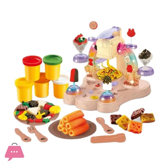 3D Color Mud Ice Cream Machine with Music and Light