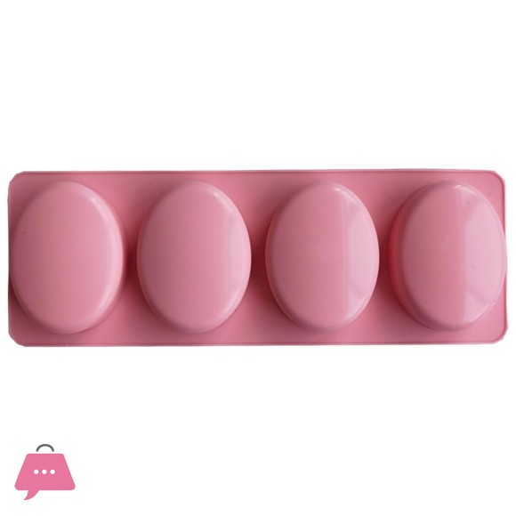 4 Cavity Oval Soap Silicone Mold Silicone Mold Silicone Soap Mold Soap Making Mold Silicone Soap Mold