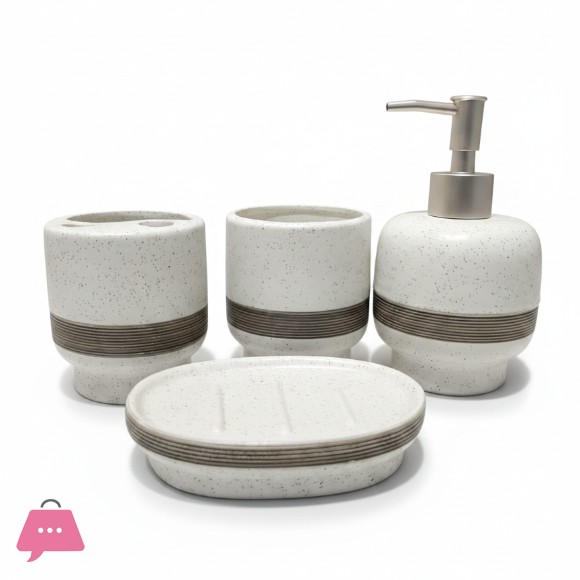 4 Pieces of Contemporary Bathroom Accessories