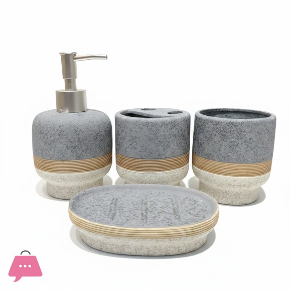 4 Pieces of Contemporary Bathroom Accessories